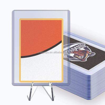 China Bulk Ultrasonic Pressed 500 Count Card Photo Album Sleeves Toploaders For Soft Clear Trading Card Baseball Card Sleeves for sale