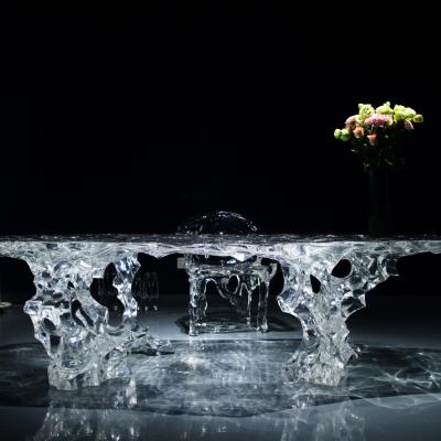 China Clear Acrylic Furniture Dining Chair No Assembly High Stability for sale