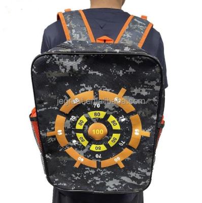 China Toy Gun 15.75 Inch Large Capacity Target Pocket Storage Carry Equipment Backpack Bag For Kids Children for sale