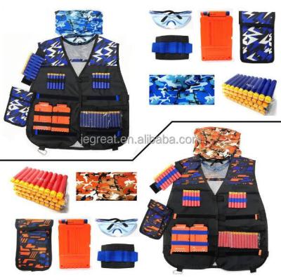 China Toy Gun 2 Pack Kids Adjustable Vest Tactical Vest Kit For Boys Girls for sale