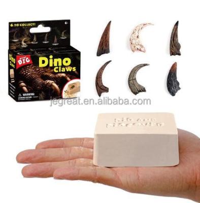 China Expand Imagination Dinosaur Claw Fossil Kits Mini Dino Excavation Kit For Kids Children for sale