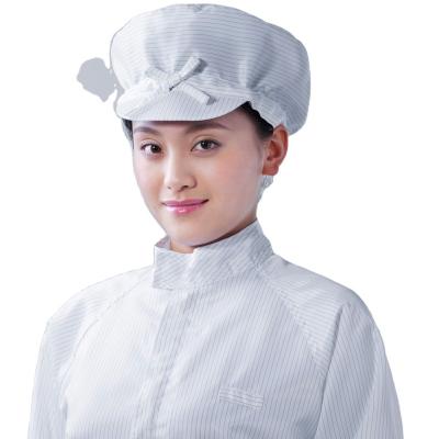 China Polyester Wholesale Cleanroom Blue Elastic Round High Quality Esd Cap Anti-Static Cleanroom Cap for sale