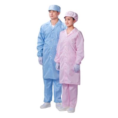 China Polyester Popular Recommend  Esd Smock High Quality Cleanroom Antistatic Esd Smock for sale