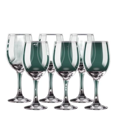 China Creative transparent home hotel wine glass set Stemware wine glass crystal wine glass big cup for sale