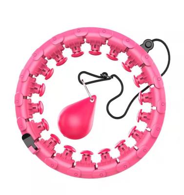 China Hoola Weighted Circle Amazon Hot Selling 24 Detachable Smart Weighted Hoola Exercise Circles For Adults Weight Loss for sale