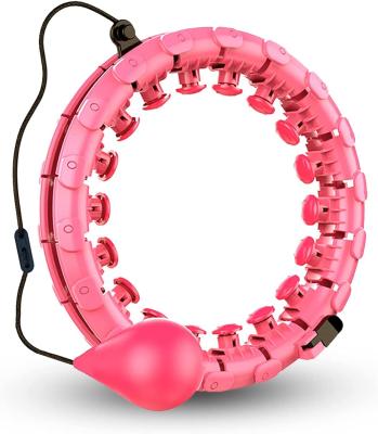 China Factory Price Easy Slimming Body Fitness Hoola Circle Weighted Polynesian Dance Ring Massager for sale