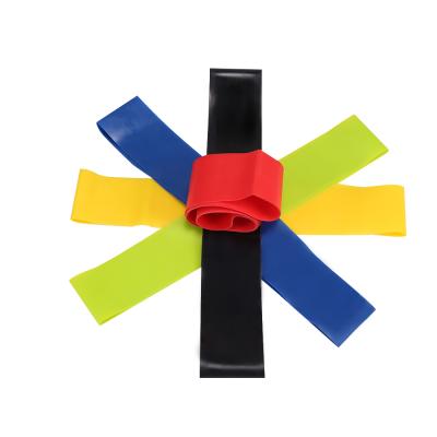 China 2021 Fitness Center Custom Multi-Color Loop Logo Hot Selling Resistance Band Exercise Bands Set for sale