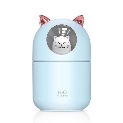 China New Arrivals Air Humidification+Light Cat Humidifier 7 Color Atmosphere Night Light Animal Cartoon Led Humidifier for sale