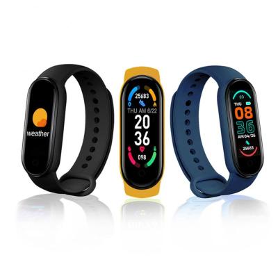 China MP3 Playback 2021 New Arrivals Band Best Fitness 6 Wristband Smart Watch Smartband Smartband M6 Band for sale