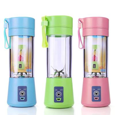 China 13oz/380ML USB Rechargeable Juicer Cup Six Easy Handling Blades in 3D for Super Blending Smoothies and Shakes Portable Handheld Mini Blender for sale