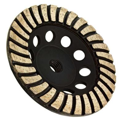 China Aluminum Concrete and Stone Turbo Polishing Segment Saw Blade Diamond Cup Grinding Wheel for sale