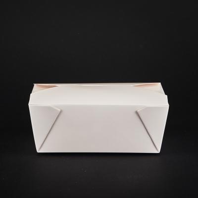 China Recycled Materials Hot Sale Take Away Disposable Grade Custom Food Packaging With White Cardboard for sale