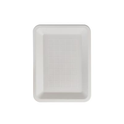 China Customized Biodegradable Paper Serving Tray, Food Compartment Tray, Disposable Meat Tray for sale