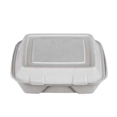 China Disposable Biodegradable Sushi Food Tray Paper Food Packaging Tableware Bagasse Packaging Box for sale