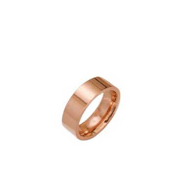 China Custom Made Gold Rose Gold Plated Stainless Steel Name Text Rings Women Ring Man for sale