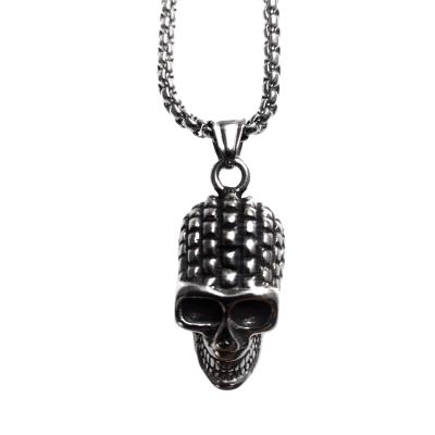 China Environmental Friendly Steam Punk Jewelry Custom Stainless Steel Skull Pendant for sale