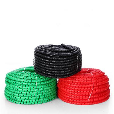 China Spiral Oil Pipeline Insulation Protection Cable Mechanical Rubber Hose Winding Hydraulic Water Air Treatment Protective Sleeve for sale