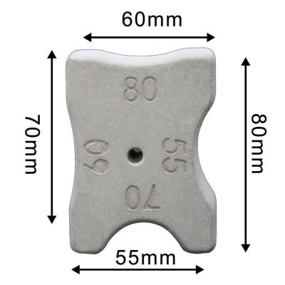 China Contemporary Type Concrete Bone Spacers 55-60-70-80mm for sale