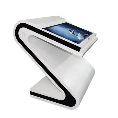 China Human Sensor 43 Inch Touch Screen Table Kiosk Full HD 3G Camera 3G Zig Shape Commercial ADVERTISING BOX Player for sale