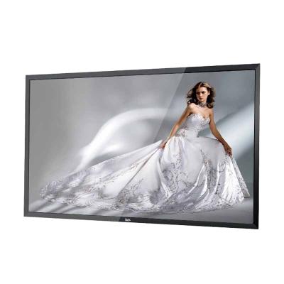 China Metal Case + Tempered Glass Panel 65 Inch Super Slim 4k Outdoor Slim Digital Window Digital Signage Monitor for sale