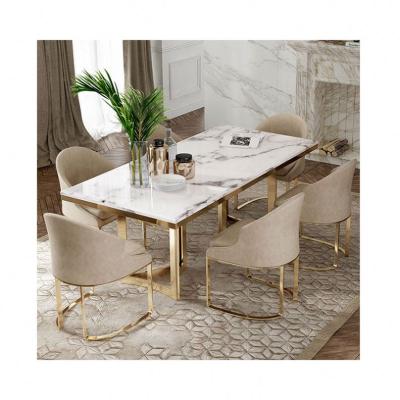 China North Europe household marble dining table foldable marble dining table dining table and chair rectangular dining table for sale