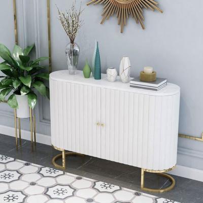 China Hot Sale (Height) Adjustable Velvet Hardware Gold Chinese Dining Marble Desk Legs Marble 2 Door Sideboard for sale