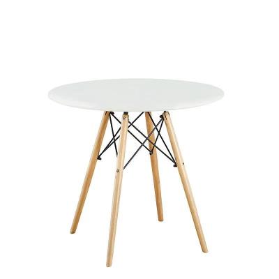 China Europe Living Room Small Tea Table Wooden Legs Easy To Clean White Coffee Table for sale