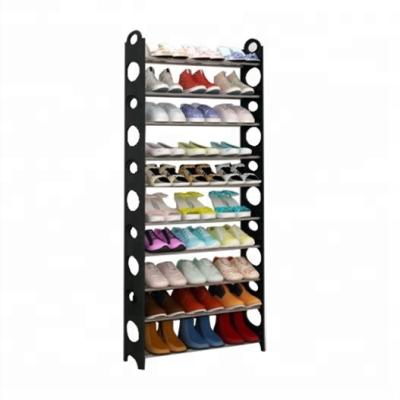 China 10 Row 30 Pair Convertible Shoe Rack, Row Free Standing, Space Saving Storage Organizer for sale