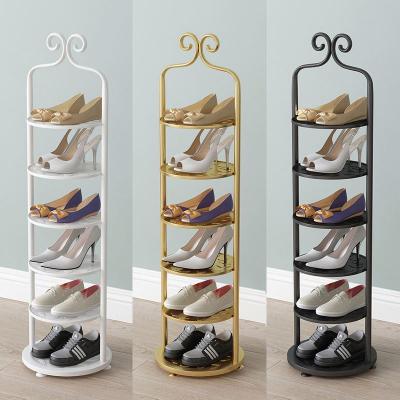 China Modern Simple Metal Shoe Rack (Other) Shoe Cabinet Fashion Light Display Stand Shoecase Adjustable Cheap Multi-Layer Creative Luxury Storage Rack for sale