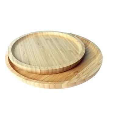 China Morden Hotel Tableware Eco-Friendly Wooden Bamboo Barbecue Tray Serving Breakfast Trays With Handles for sale