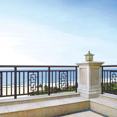 China Modern Aluminum balcony railing, aluminum balcony viewing railing, manufacturer modern design aluminum handrails and aluminum balusters for sale