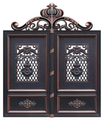 China European-style European style modern villa house gate design / front door double aluminum main door of the villa design for sale