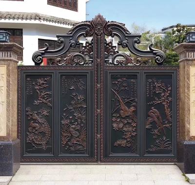 China European-style European style aluminum alloy gates villa gates electric garden luxury  aluminum alloy patio gates for sale