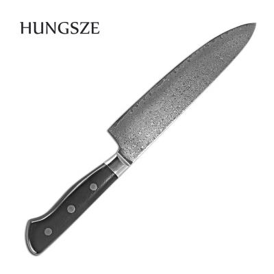 China Viable Professional Chef Knife VG10 Damascus Kitchen Knife Ultra-sharp Steel Blade With Comfortable Handle for sale