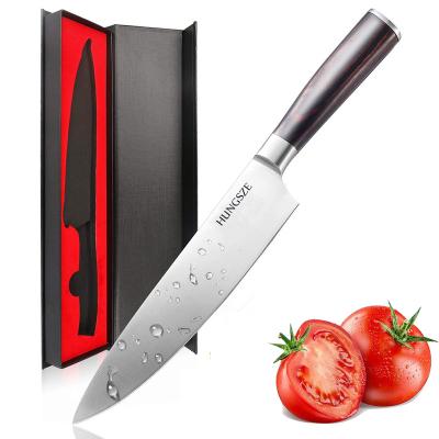 China Amazon Sustainable Hot Sale - Kitchen Chef Knife 8 Inch High Carbon Steel 7cr17mov Wood Handle for sale