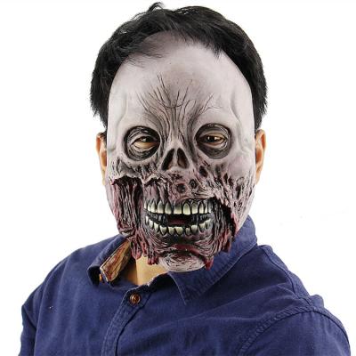 China Rotten Face Zombie Blood Mask Zombie Festival Celebration Horror Latex Mask Demon Mouth Demon Mask for sale