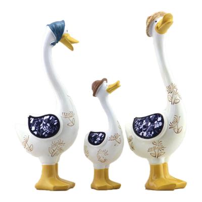 China Realistic American Country Family of Three Duck Decorations Home Furnishings for sale