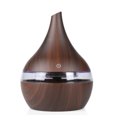 China Chinese Yellow Wooden Grain 300ml Fragrance Electric Incense 5V USB Humidifier Aroma Diffuser for sale