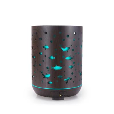 China Chinese Electric Grain Humidifier Wooden Incense Customizable Animal Hollow 300ml Humidifier for sale