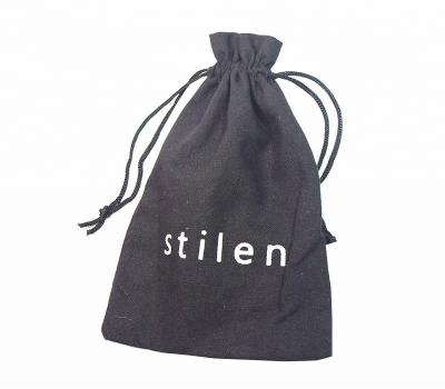 China Boutibox BB-T127 Recyclable Jewelry Bags With Logo Cotton Fabric Drawstring Pouch for sale