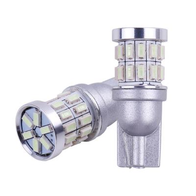 China Super bright T10 3014-30smd car LED reading lights w5w T10 30SMD 12V blue white amber red light led canbus car lights W5W LED bulb for sale