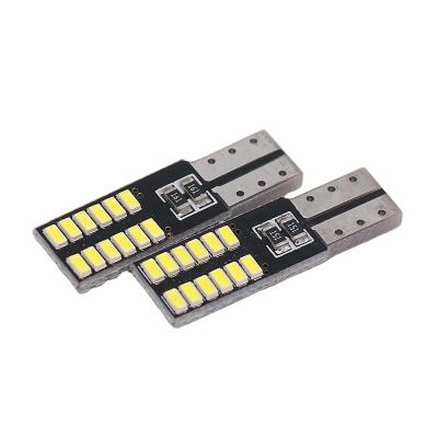 China Chedina Wholesale 3014 24SMD W5W T10 LED Canbus Corner Light For T10 Car for sale