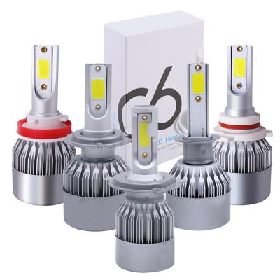 China automobile led light headlight 100w c6 led headlight car led lights 9005 K8000 100w V70 for sale