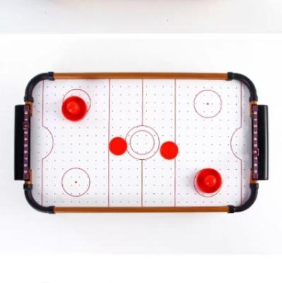 China Cheap Wooden China Mini Table Air Hockey Soccer Play Set Multi Table Bar With ABS Puck Catcher for sale