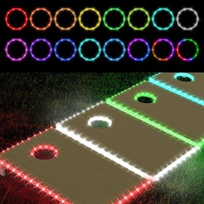 China Outdoor Game Sports Training LED Light Cornhole Game Remote Control Toy Outdoor Light Cornhole Game for Kids and Adults for sale