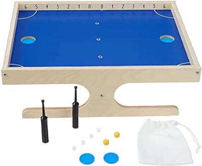 China Indoor Games Play Quick Sling Puck Tabletop Hockey Foosball Toy Puck Foosball Game For Kids Wooden Hockey Sling Board Game Sling and Audits for sale