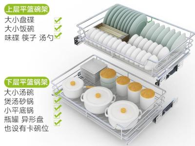 中国 ソフト最後の滑走の台所はカスタマイズされた色のバスケットの粉のコーティングを引き出します 販売のため