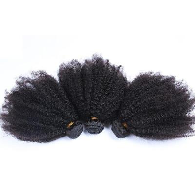 China 10A Afro Wave Hair Weave Malaysian Afro Kinky Curly Hair Extensions for sale