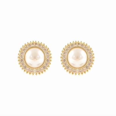 China S925 CLASSIC Sliver Needle Earring Retro Newcomer Style Gift For Girl Women Bead Insert for sale