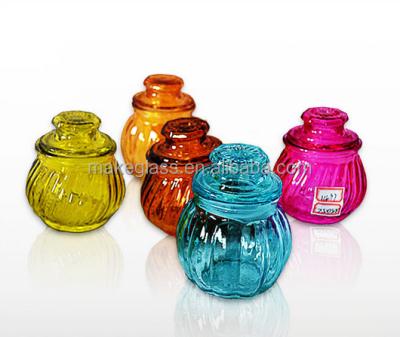 China Viable glass candle jars, glass candle jar and lids, small glass jar for sale